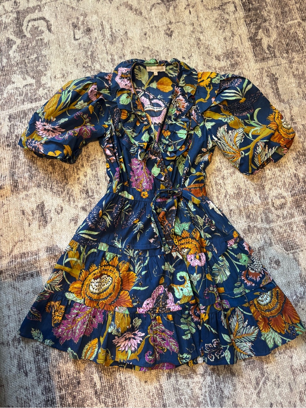 House of Harlow 1960 Navy Floral Mini Dress